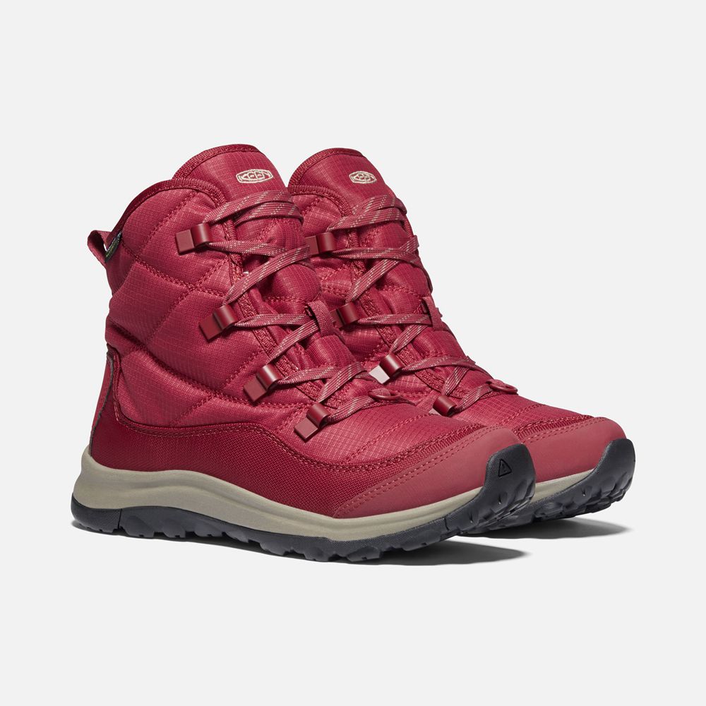 Botas de Invierno Keen Mexico Rojos - Mujer Terradora Ii Waterproof - VH8351940